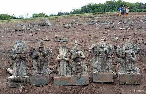 உதகை அணையில் பழங்கால சிலைகள் கண்டெடுப்பு;