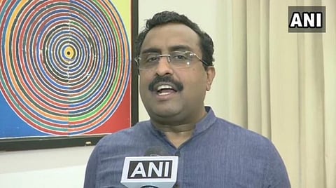 பாஜக தேசிய பொதுச்செயலாளர் ராம் மாதவ் : படம் ஏஎன்ஐ