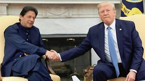 பாகிஸ்தான் பிரதமர் இம்ரான் கான், அமெரிக்க அதிபர் ட்ரம்ப் : கோப்புப்படம்