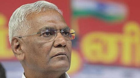 இந்திய கம்யூனிஸ்ட் கட்சியின் பொதுச்செயலாளர் டி.ராஜா : கோப்புப்படம்