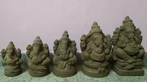 சுற்றுச்சூழலுக்கு ஏற்ற 'நவதானிய விநாயகர்' சிலைகள்: கோவையில் புது முயற்சி