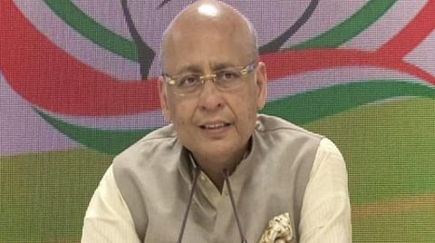 காங்கிரஸ் கட்சியின் மூத்த தலைவர் அபிஷேக் மனு சிங்வி : கோப்புப்படம்