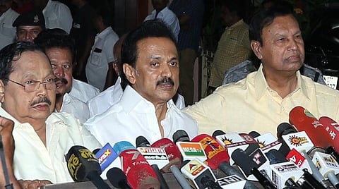 இந்தி விவகாரம்; அமித் ஷாவின் விளக்கத்தை ஏற்று திமுகவின் போராட்டம் தற்காலிகமாக ஒத்திவைப்பு: ஸ்டாலின் 