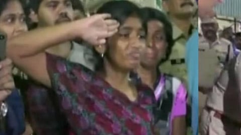 உயிரிழந்த தந்தைக்கு கண்ணீர் மல்க வீர வணக்கம் செலுத்திய 14 வயது மகள்