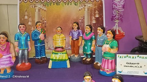 அன்னை அரவிந்தர் சிறப்புப் பள்ளியில் சிறப்புக் குழந்தைகளின் வித்தியாச கொலு!