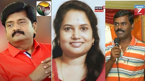 கார்த்திகைச் செல்வன் (புதிய தலைமுறை), ஷீலா பாபு (நியூஸ்18), கோசல்ராம் (நியூஸ்7)