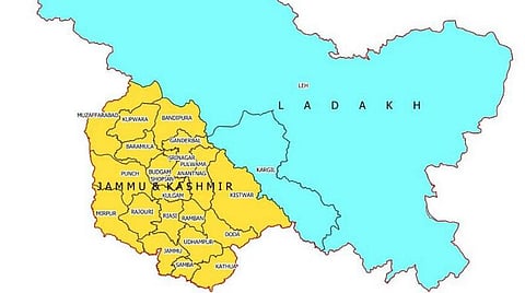 யூனியன் பிரதேசங்களான ஜம்மு-காஷ்மீர், லடாக்: புதிய அரசியல் வரைபடத்தை வெளியிட்டது மத்திய அரசு