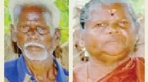 காரைக்குடி அருகே இறப்பிலும் இணை பிரியாத காதல் தம்பதி﻿: ﻿கிராமமே திரண்டு அஞ்சலி﻿