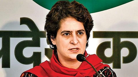காங்கிரஸ் பொதுச்செயலாளர் பிரியங்கா காந்தி : கோப்புப்படம்