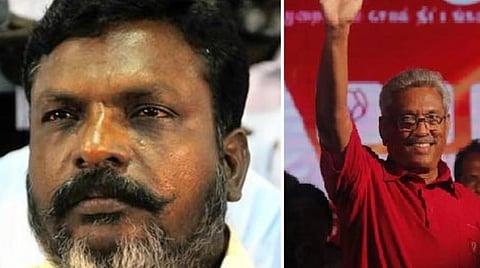 திருமாவளவன் - கோத்தபய ராஜபக்ச: கோப்புப்படம்