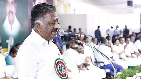 விழாவில் பேசும் ஓ.பன்னீர்செல்வம்: கோப்புப்படம்