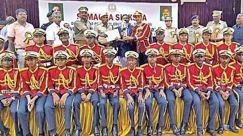 மாநில பேண்ட் வாத்திய இசை போட்டியில் கோவை சிஎம்எஸ் மெட்ரிக் பள்ளி முதலிடம்