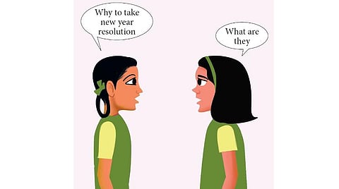 ஆங்கில உரையாடல் - அதிலென்ன தவறுகள்? - புத்தாண்டு தீர்மானம் எடுக்கபோறேன்!