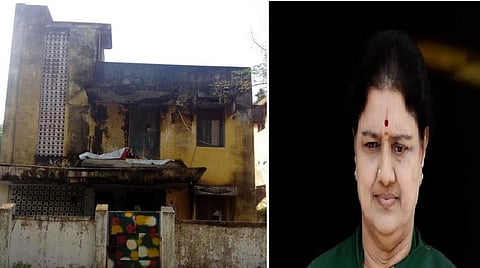 பழுதடைந்த நிலையில் உள்ள சசிகலா வீட்டை இடிக்க உத்தரவு