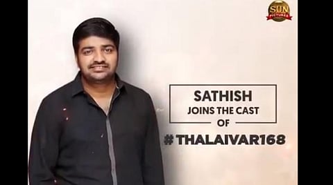 'தலைவர் 168'  அப்டேட்: சதீஷ் ஒப்பந்தம்