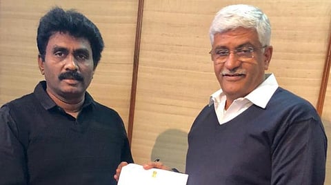 காவேரி நதியை சுத்தம் செய்ய வேண்டும்: மத்திய அமைச்சர் கஜேந்திரசிங்கிடம் திமுக எம்.பி பார்த்திபன் மனு