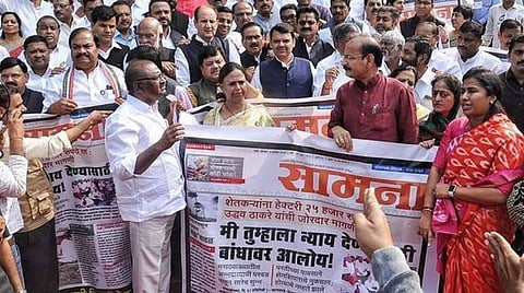 மகாராஷ்டிரா சட்டப்பேரவையில் பாஜக-சிவசேனா உறுப்பினர்கள் இடையே கைகலப்பு