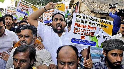 குடியுரிமைச் சட்டத்தை எதிர்த்து புதுடெல்லியில் இன்று காங்கிரஸ் ஆர்ப்பாட்டம்.