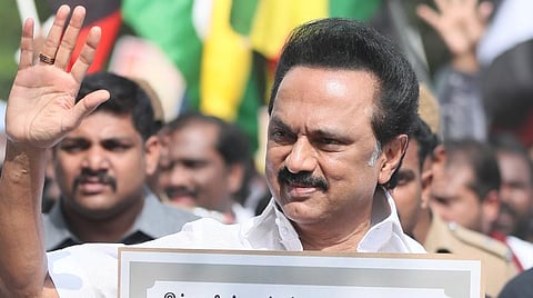 பேரணியில் மு.க.ஸ்டாலின்