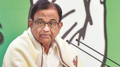 காங்கிரஸ் மூத்த தலைவர் ப.சிதம்பரம் : கோப்புப்படம்