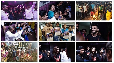 ’தர்பார்’ வெளியீடு: இந்திய அளவில் ரசிகர்கள் கொண்டாட்டம்