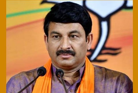 டெல்லி பாஜக தலைவர் மனோஜ் திவாரி : கோப்புப்படம்