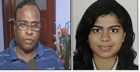 மாணவி ரேச்சல் ஆல்பர்ட் மற்றும் அவரது தந்தை