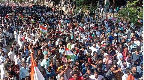 குடியுரிமை சட்டத்தைக் கண்டித்து தென்காசியில் தமிழ்நாடு தவ்ஹீத் ஜமாஅத் சார்பில் பேரணி