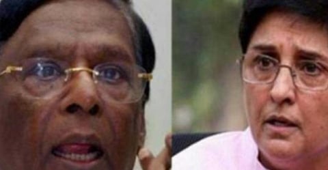 முதல்வர் நாராயணசாமி - துணைநிலை ஆளுநர் கிரண்பேடி: கோப்புப்படம்