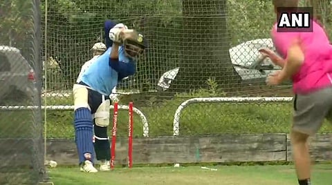 ஹேமில்டனில் இந்திய அணி வீரர்கள் இன்று தீவிரப் பயிற்சியில் ஈடுபட்ட காட்சி: படம் | ஏஎன்ஐ.