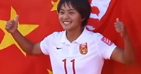 சீன கால்பந்து நட்சத்திர வீராங்கனை வாங் ஷுவாங்