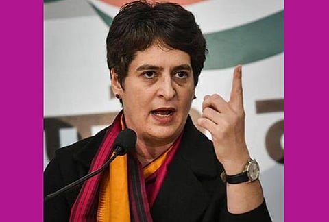 காங்கிரஸ் பொதுச்செயலாளர் பிரியங்கா காந்தி : கோப்புப்படம்