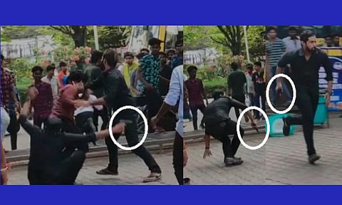 சென்னை அருகே துப்பாக்கி, கத்தியுடன் மோதிய மாணவர்கள்: லைட்டர் என போலீஸ் தகவல்