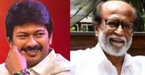 உதயநிதி - ரஜினி: கோப்புப்படம்