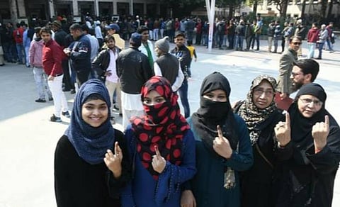 டெல்லி தேர்தல்: 42% வாக்குகள் பதிவு