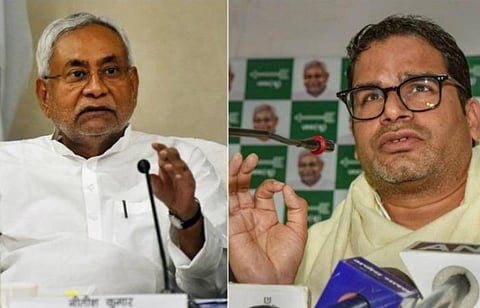 பிஹார் முதல்வர் நிதிஷ் குமார், பிரசாந்த் கிஷோர் : கோப்புப் படம்.