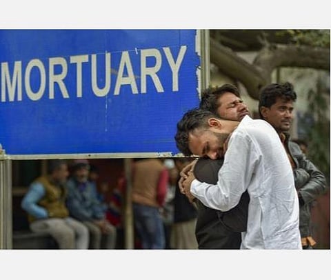 டெல்லி ஜிடிபி மருத்துவமனையில் சோகம். | பிடிஐ.