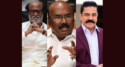 ரஜினி - அமைச்சர் ஜெயக்குமார் - கமல்