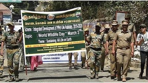 கொடைக்கானலில் உலக வன உயிரின தின ஊர்வலம், கருத்தரங்கு: கல்லூரி மாணவர்கள் பங்கேற்பு