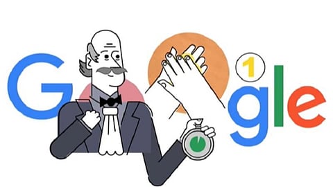 கைகழுவுதலின் நன்மைகளை உலகுக்கு உணர்த்திய மருத்துவரை கவுரவித்து கூகுள் டூடுல்: கரோனா தொற்று காலத்தில் முக்கியத்துவம் பெறுகிறது