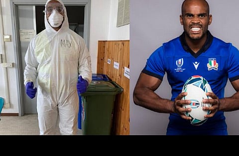 கரோனா வைரஸ்- மக்களுக்கு உதவ ஆம்புலன்ஸ் ட்ரைவர் ஆன இத்தாலி ரக்பி வீரர்