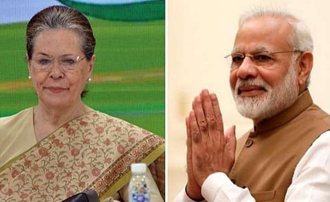காங்.தலைவர் சோனியா காந்தி, பிரதமர் மோடி : கோப்புப்படம்