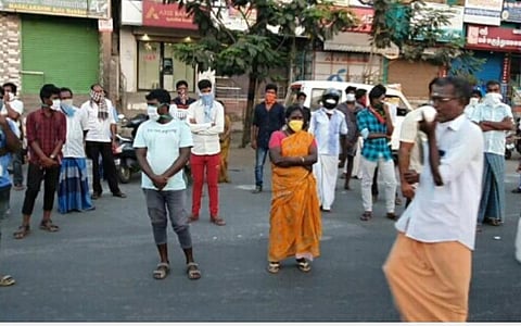 சங்கு ஊதி விழிப்புணர்வு ஏற்படுத்திய போலீஸார்