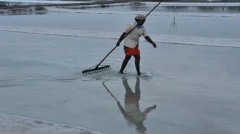 ஊரடங்கு உத்தரவால் தொழில் பாதிப்பு: தூத்துக்குடியில் 1 லட்சம் டன் உப்பு தேக்கம்