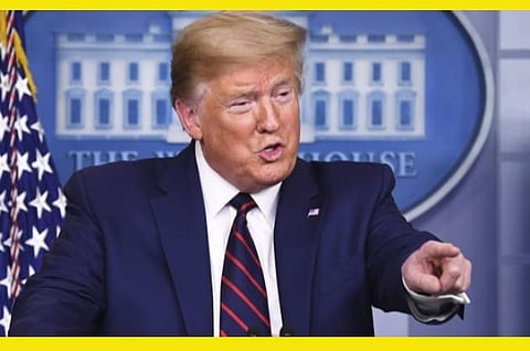 அதிபர் ட்ரம்ப்: கோப்புப்படம்