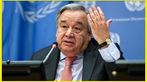 ஐ.நா. பொதுச் செயலாளர் அந்தோனியோ குட்டெரெஸ்: கோப்புப்படம்