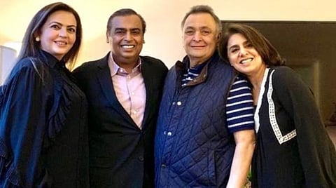 அம்பானி குடும்பத்தினர் எங்களைப் பாதுகாத்த தேவதைகள்: நன்றி தெரிவித்த ரிஷி கபூர் மனைவி