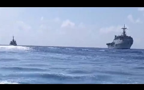 கரோனா; இந்தியர்களை அழைத்து வர மாலத்தீவு சென்றது கடற்படை கப்பல்