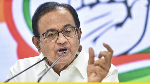 காங்கிரஸ் மூத்த தலைவர் ப.சிதம்பரம் : கோப்புப் படம்.