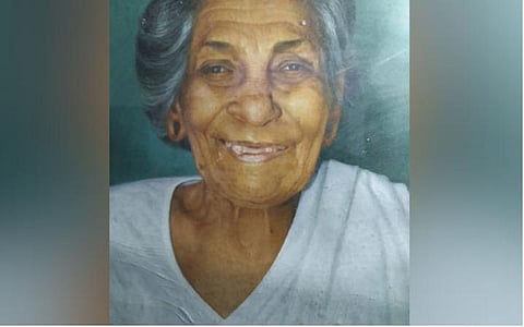 கேரள முதல்வர் பினராஜி விஜயனின் தாயார் கல்யாணி.